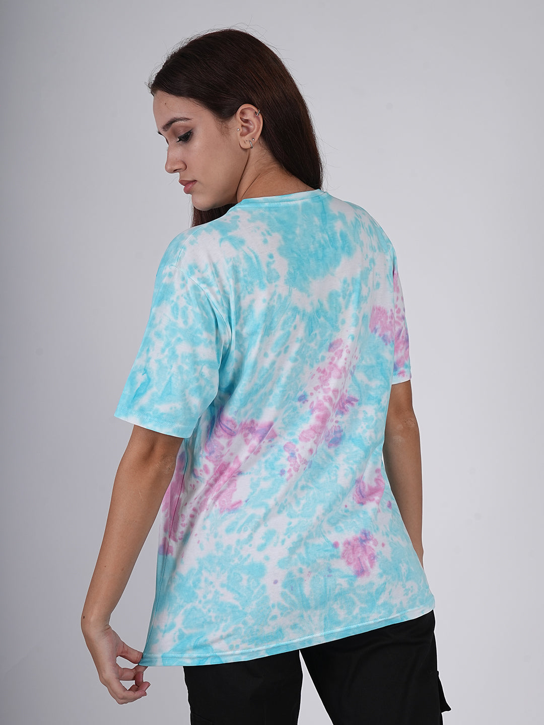 Ocean Dream Pastel Tie-Dye Oversized T-Shirt