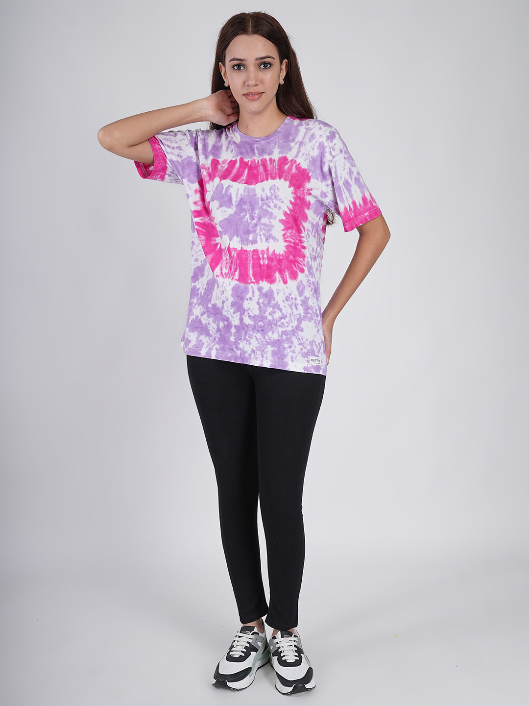Berry Burst Bullseye Tie-Dye Oversized T-Shirt