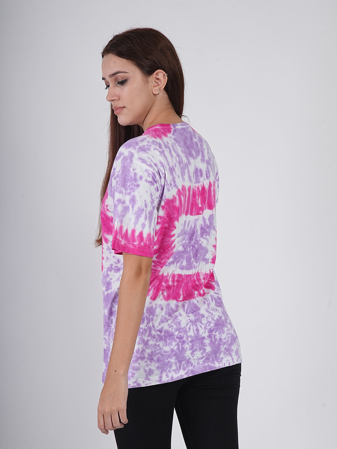 Berry Burst Bullseye Tie-Dye Oversized T-Shirt