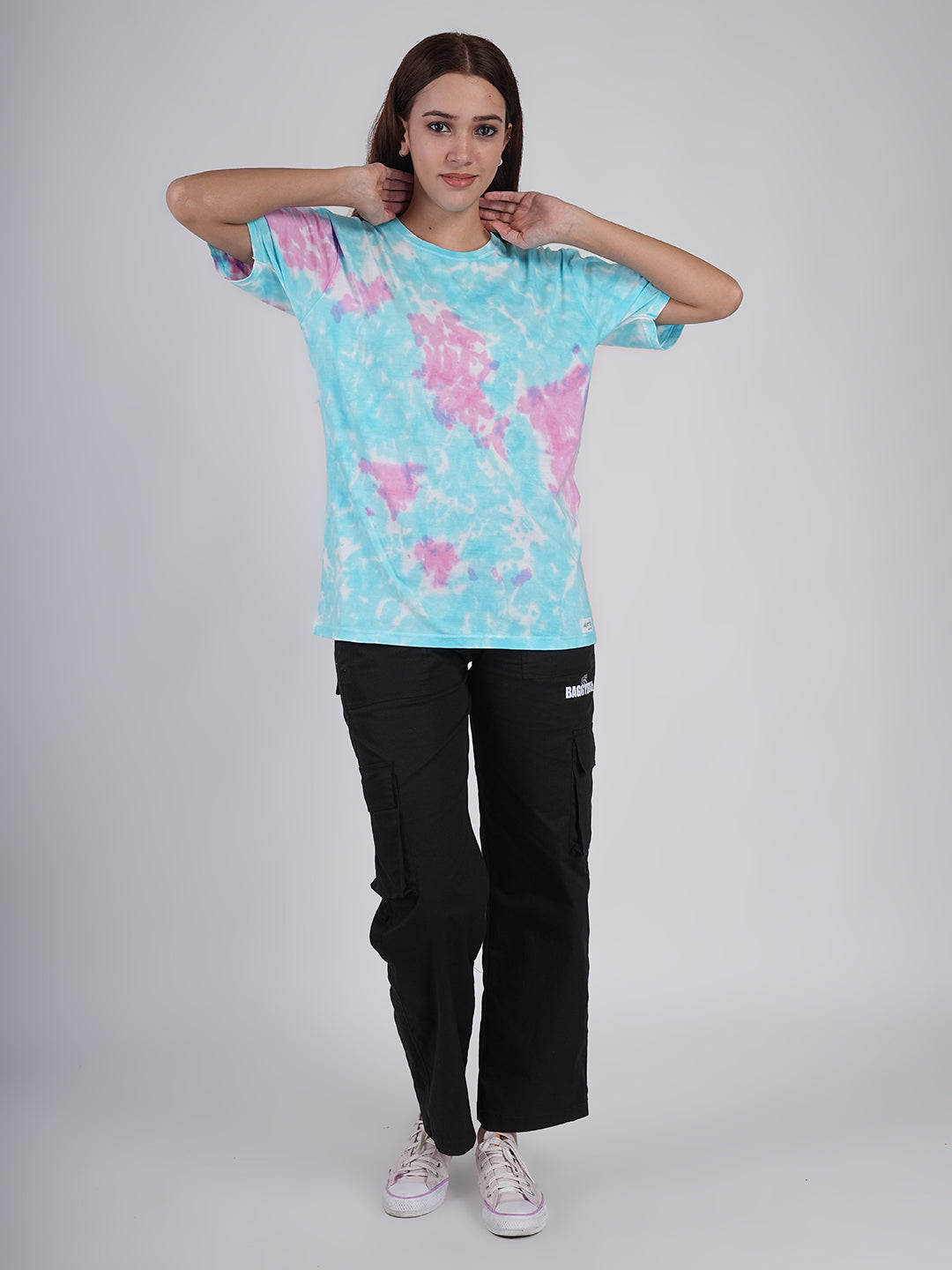 Ocean Dream Pastel Tie-Dye Oversized T-Shirt