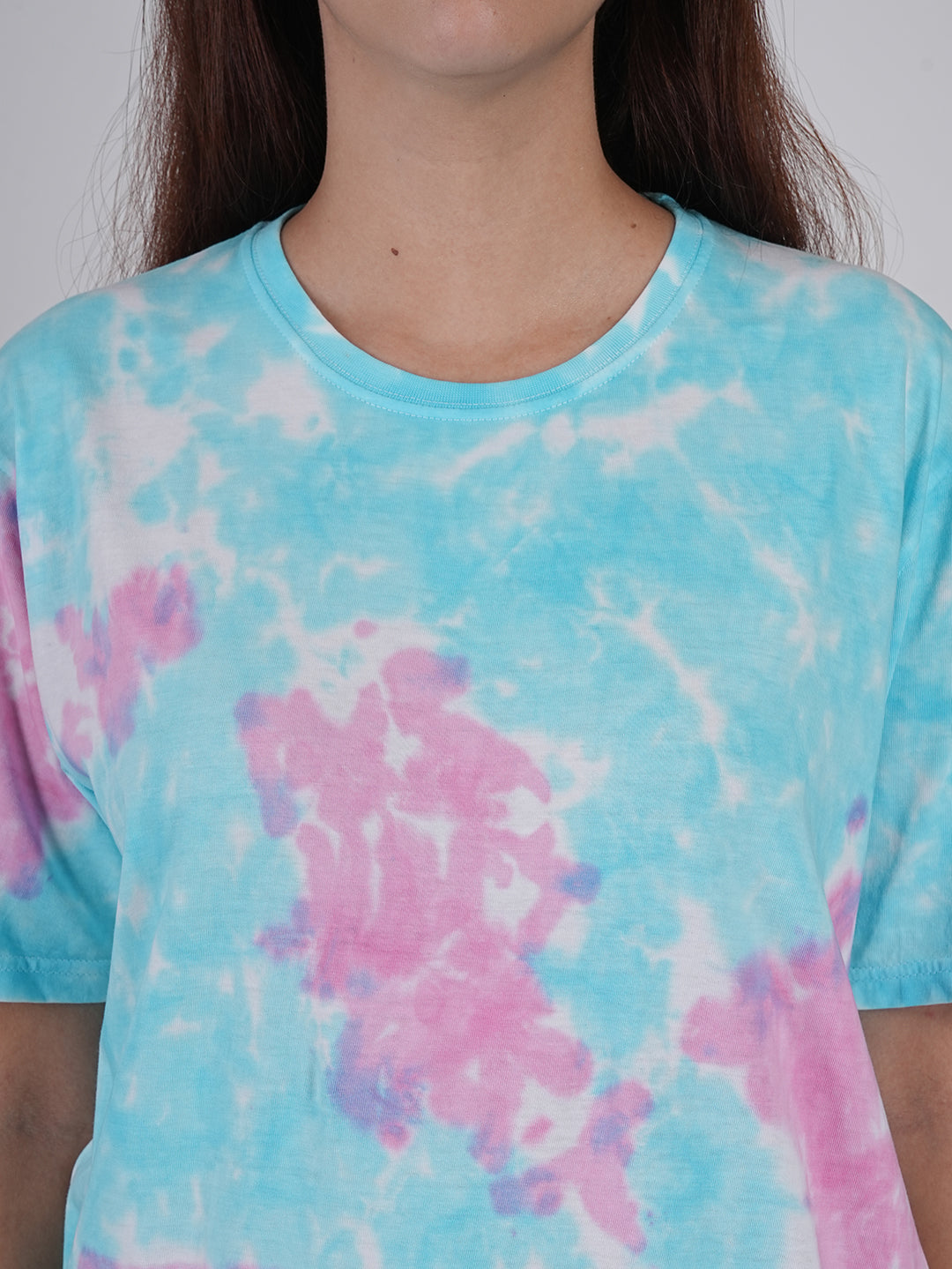 Ocean Dream Pastel Tie-Dye Oversized T-Shirt